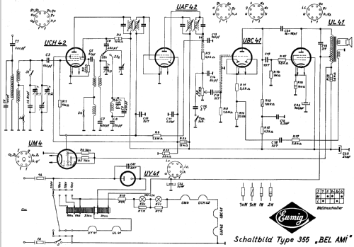 Bel Ami 355; Eumig, Elektrizitäts (ID = 38180) Radio