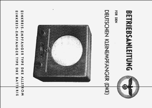 Deutscher Kleinempfänger DKE; Eumig, Elektrizitäts (ID = 1439945) Radio