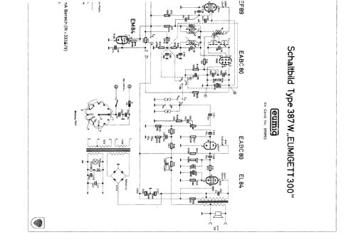 Eumigett 300 387W ; Eumig, Elektrizitäts (ID = 397639) Radio