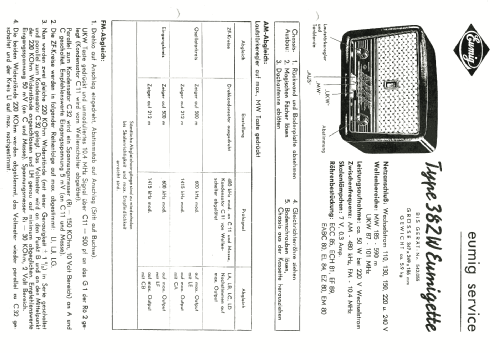 Eumigette 382W ; Eumig, Elektrizitäts (ID = 2010824) Radio