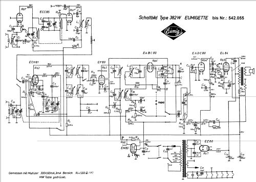 Eumigette 382W ; Eumig, Elektrizitäts (ID = 285162) Radio