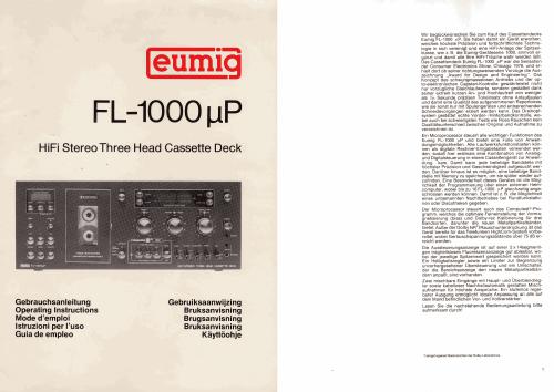 FL-1000µP; Eumig, Elektrizitäts (ID = 2084638) Reg-Riprod