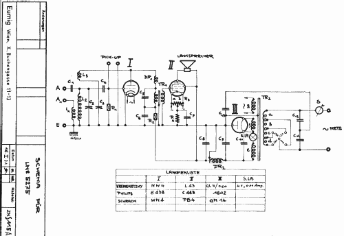 L2 mit LS 'W' 5275; Eumig, Elektrizitäts (ID = 21524) Radio