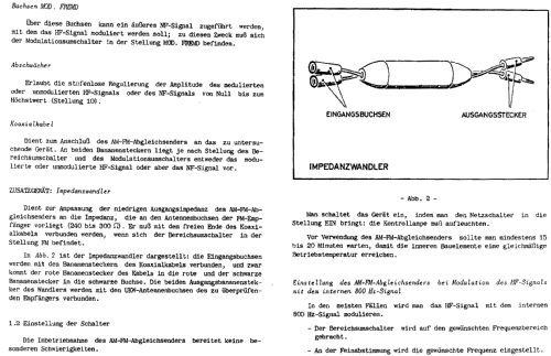 AM-FM-Abgleichsender 412; Euratele, Radio- (ID = 779238) teaching