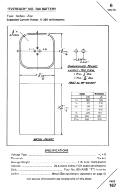 Portable 'A' 744; Ever-Ready/Eveready (ID = 2934211) Power-S