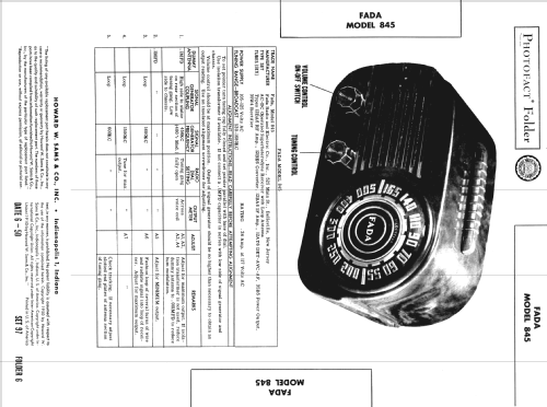 845W 'Cloud' ; Fada Radio & (ID = 1497168) Radio