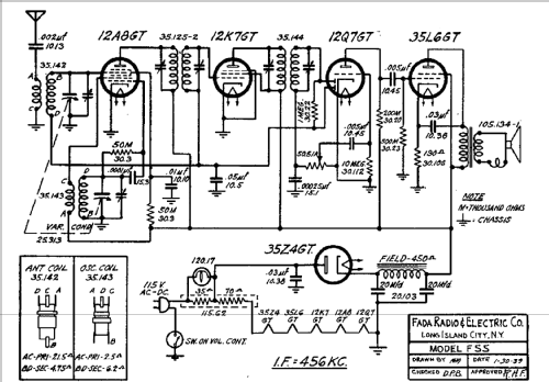 F-55T ; Fada Radio & (ID = 381018) Radio