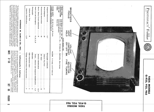 G-925 ; Fada Radio & (ID = 1610899) Television