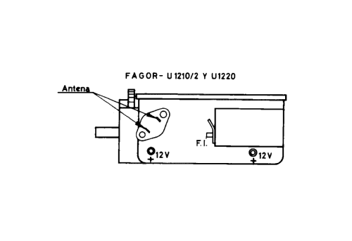 UHF Selector de Canales - Channel Selector / Tuner U-1210 /2; Fagor Electrónica; (ID = 2225411) Adattatore