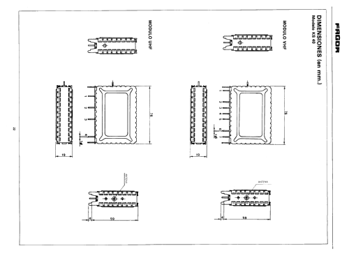 VHF/UHF Selector de Canales. Channel Selector. Tuner SF 80 F; Fagor Electrónica; (ID = 2178082) mod-past25