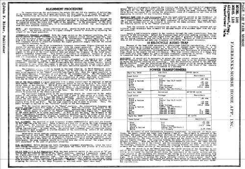 110 ; Fairbanks, Morse & (ID = 1840784) Radio