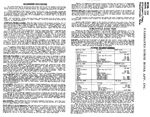 110 ; Fairbanks, Morse & (ID = 332299) Radio