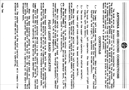 58-C-1 Ch= 58; Fairbanks, Morse & (ID = 2179529) Radio