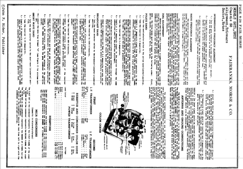 58-T-1 Ch= 58; Fairbanks, Morse & (ID = 2179471) Radio