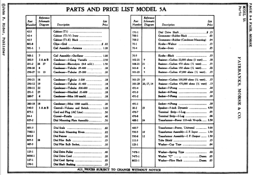 5A ; Fairbanks, Morse & (ID = 1605465) Radio