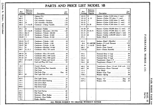 5B ; Fairbanks, Morse & (ID = 1728462) Radio