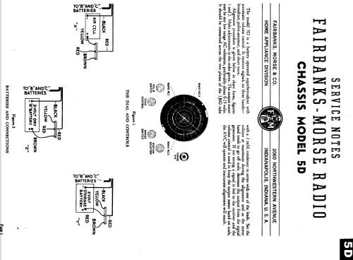 5DT-3B Ch= 5D; Fairbanks, Morse & (ID = 1114367) Radio