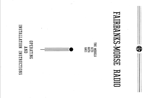 6AC-7 Ch= 6A; Fairbanks, Morse & (ID = 1827856) Radio