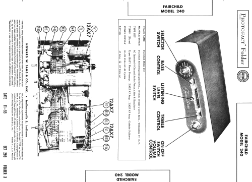 240 ; Fairchild Recording (ID = 2672629) Ampl/Mixer