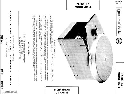 412-4 ; Fairchild Recording (ID = 782434) Reg-Riprod