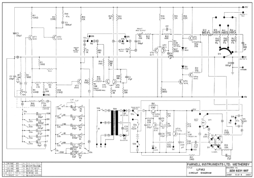 Sine/Square Oscillator LFM2; Farnell A.C. Ltd.; (ID = 1661963) Equipment