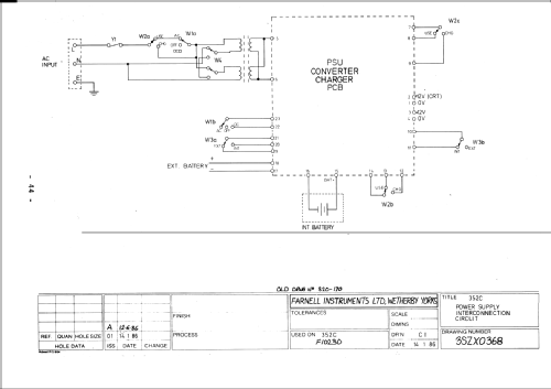 Spectrum Analyser 352C; Farnell Instruments (ID = 2613523) Equipment