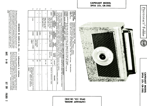 2P56 Ch=CR-218; Farnsworth (ID = 1874012) Radio