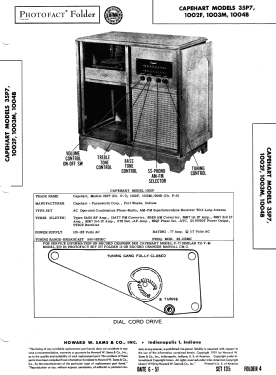 Capehart 1003-M Ch= P8; Farnsworth (ID = 2927458) Radio