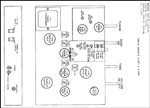 Capehart 1005-M Ch= C-296; Farnsworth (ID = 221328) Radio