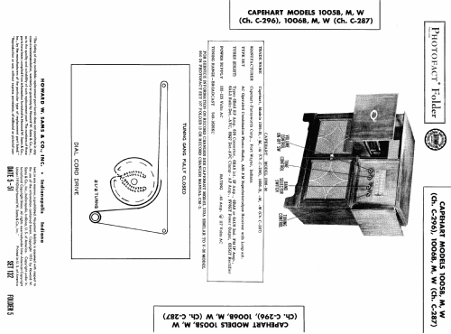 Capehart 1005-M Ch= C-296; Farnsworth (ID = 465240) Radio