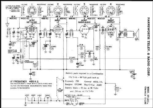 EF-451 Ch= C-196; Farnsworth (ID = 380960) Radio