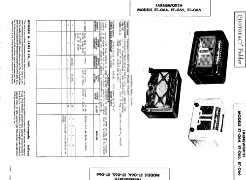 ET-066 Ch= C-159; Farnsworth (ID = 457403) Radio