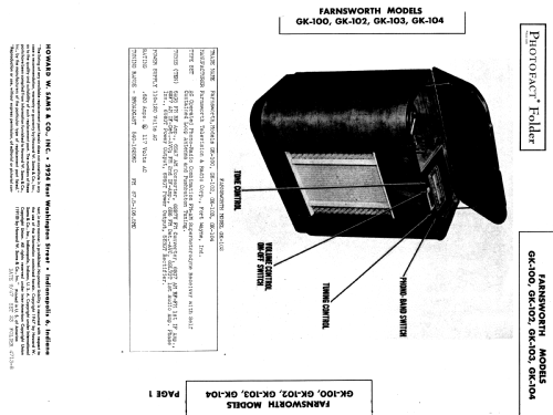 GK-102 Ch= C-194; Farnsworth (ID = 879277) Radio