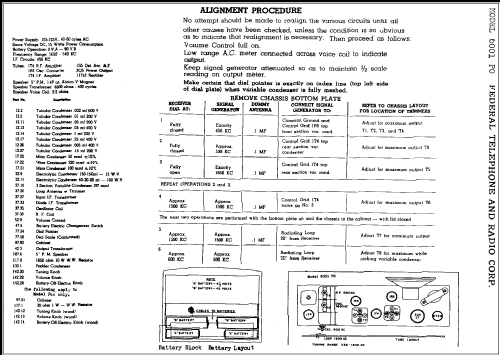 6001 PO ; Federal Radio Corp. (ID = 285136) Radio