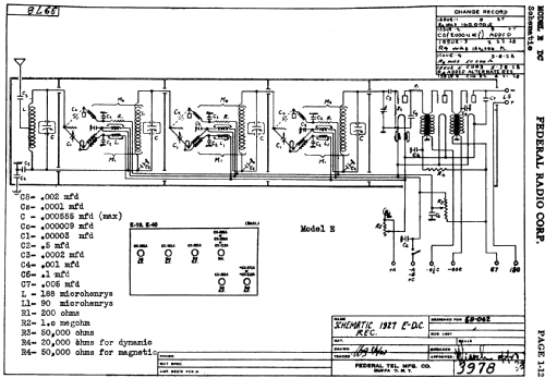 E45 DC Orthosonic ; Federal Radio Corp. (ID = 612998) Radio