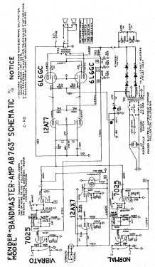 Bandmaster-amp AB763; Fender Electric (ID = 2772061) Ampl/Mixer