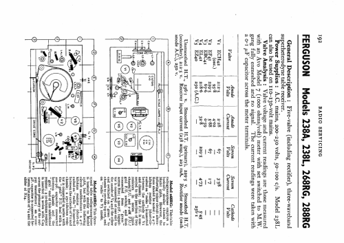 288RG; Ferguson Brand, (ID = 531146) Radio