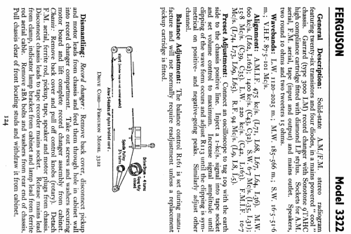 3322; Ferguson Brand, (ID = 806318) Radio