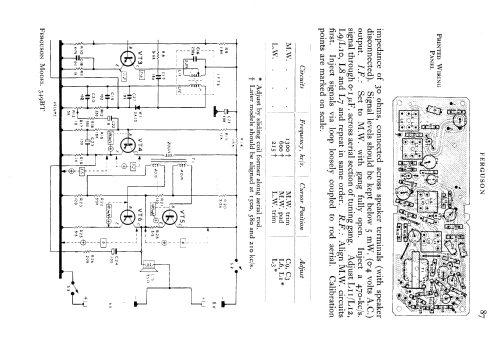 349BT; Ferguson Brand, (ID = 597029) Radio