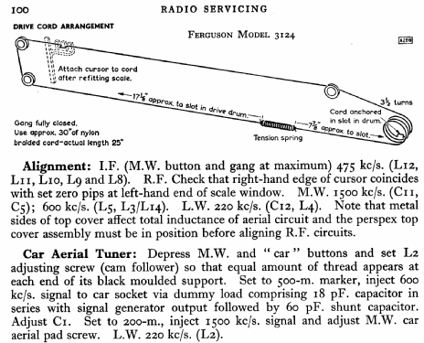 Auto Twin 3124; Ferguson Brand, (ID = 774535) Radio