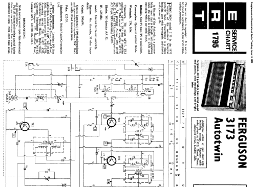 Autotwin 3173; Ferguson Brand, (ID = 2295603) Radio