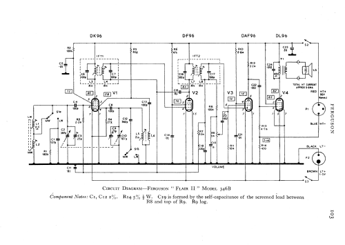 Flair II 346B; Ferguson Brand, (ID = 594133) Radio