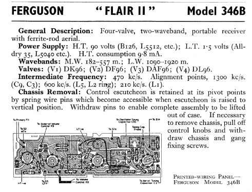 Flair II 346B; Ferguson Brand, (ID = 594134) Radio