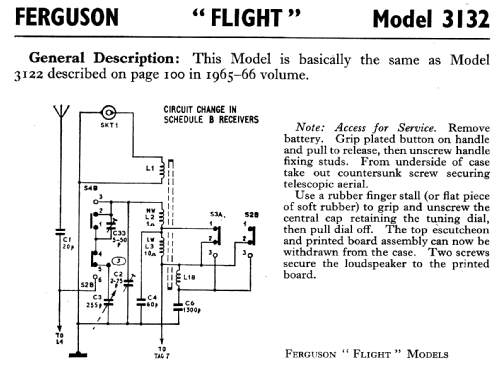 Flight 3132; Ferguson Brand, (ID = 806084) Radio