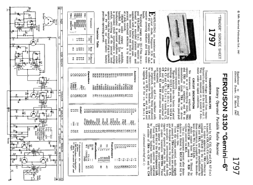 Gemini 6 3130; Ferguson Brand, (ID = 2308666) Radio