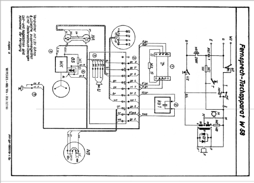 Fernsprech-Tischapparat W58; Fernmeldewerk (ID = 2606123) Telephony