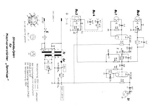 Mischvorverstärker Tonmixer 8311.011-00002; Fernmeldewerk (ID = 397966) Verst/Mix