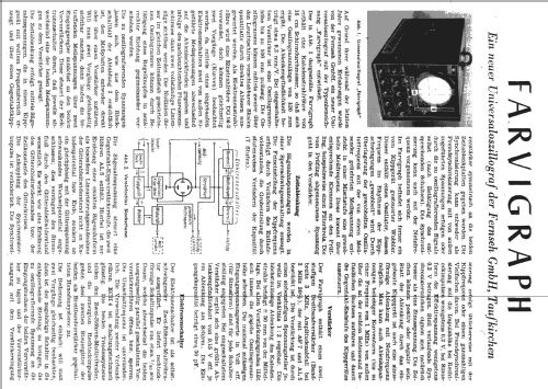 Farvigraph ; Fernseh Fernseh AG, (ID = 262590) Equipment
