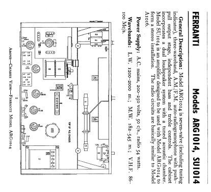 SU1014; Ferranti, GB (ID = 585198) Ampl/Mixer