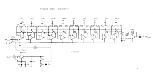 10 Kanal Oktav-Equalizer II Einschub EQ2; FG Elektronik, Franz (ID = 2219264) Ampl/Mixer